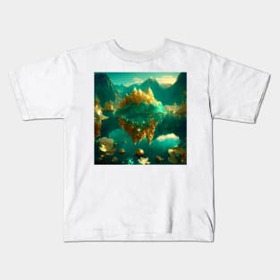 Emeral golden lake Kids T-Shirt